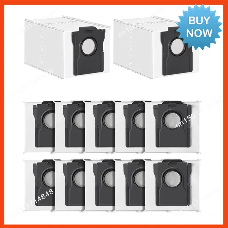 BISM 12 шт. 3,2 л большой одноразовый мешок для пыли для пылесоса Dreame X40 Ultra/X30 Ultra/L40 Ultra/L10s Pro Ultra/L10s Ultra Gen2