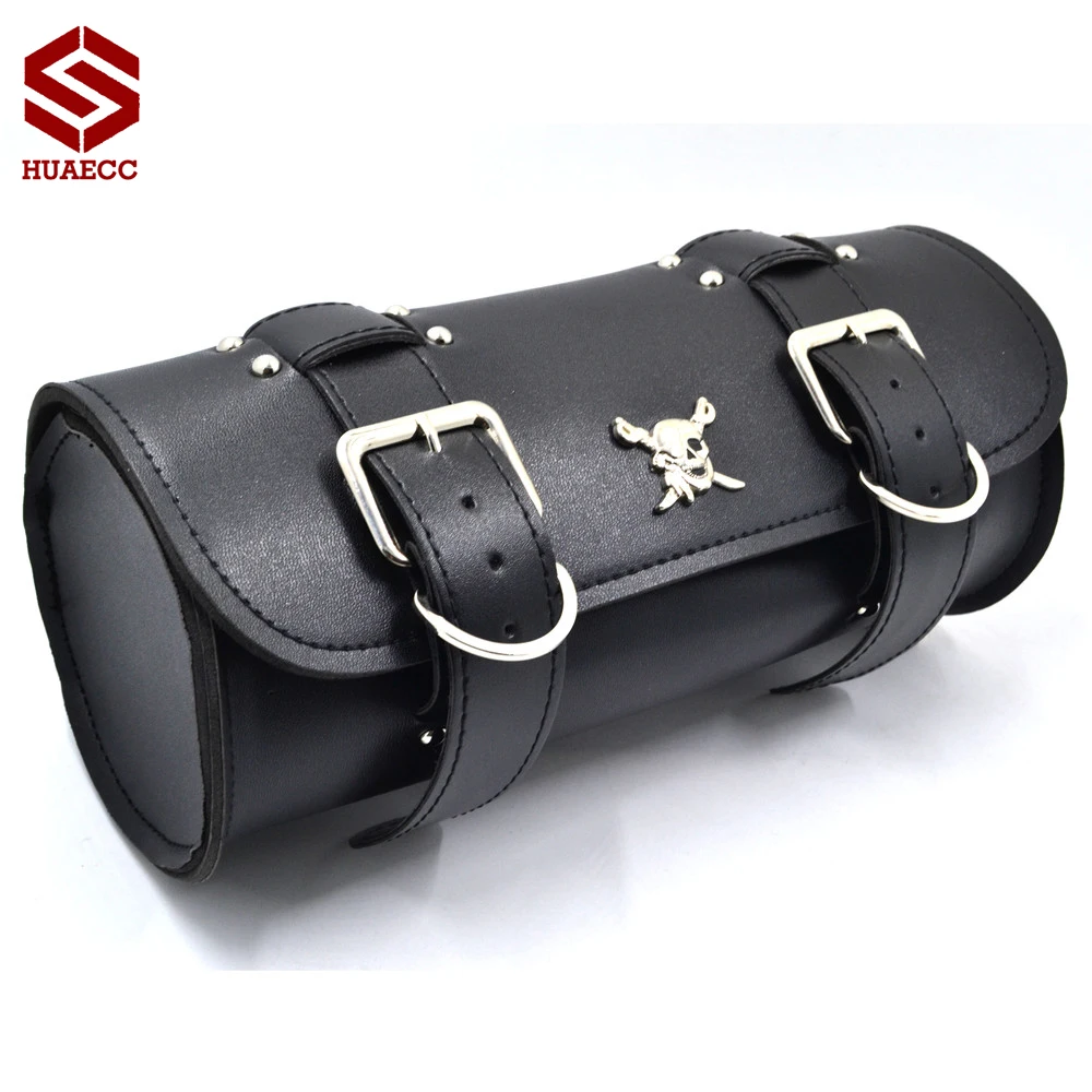 

Motorcycle Tool Bag Fork Barrel Shape Handlebar Front Fork Bag Saddlebag for Harley Chopper Bobber Cruiser Sportster XL 883 1200