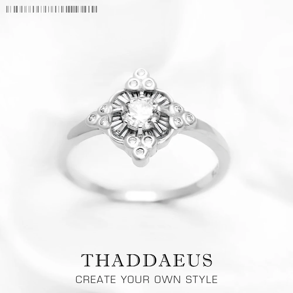 

Ring Royalty White,Europe Style Fine Jewerly For Women,2022 Summer Brand New Magical Boho Gift In 925 Sterling Silver