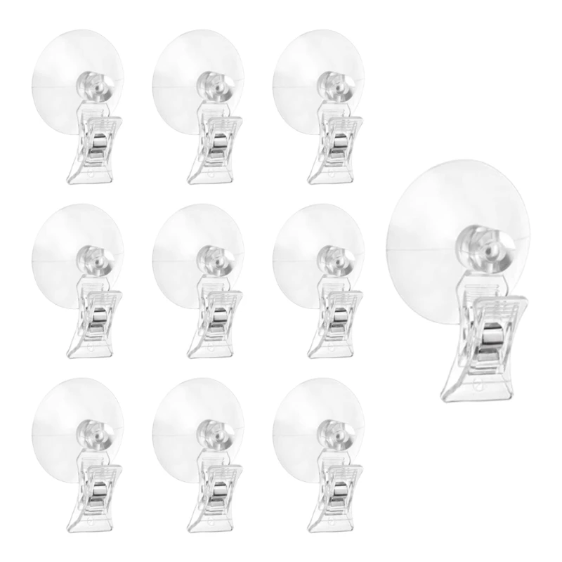 10pcs Retail Store Suction Clips Adjustable Grip Easy to Use for Promotions Q5WC