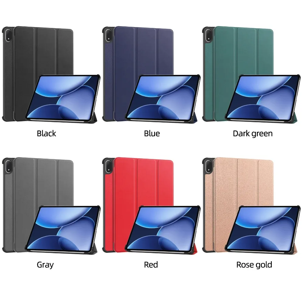 

Case For OnePlus Pad 3 2 13.2 inch Tri-fold folding PU Leather Stand Cover For OPPO Pad 4 Pro 13.2" with Auto Wake Function #NN
