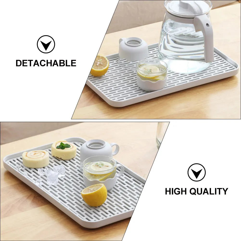 

Plastic Drain Tray Kitchen Board Dish Drying Rack PP Material Smooth Edges Fruit Wash Storage Trays Decorative Plates Premium