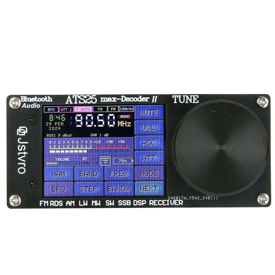 Atualizado Segunda Geração Full Range Radio Receiver, ATS25 Max