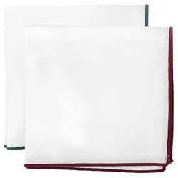 2 Pcs Suit Pocket Square Handkerchiefs for Men Wedding Festival Squares Fabric Cotton Man