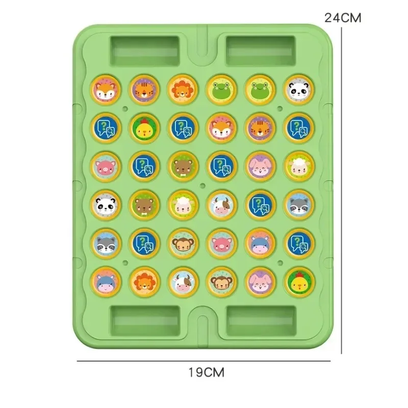 1 ชิ้นใหม่สัตว์พลิกหมากรุกเกมกระดานคลาสสิกเกมกลยุทธ์คิดความรู้ความเข้าใจเด็ก Interactive Puzzle Party ของเล่น