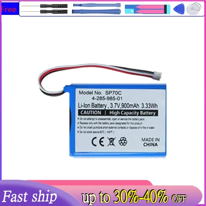 Battery SP70C 900mAh for Sony PSP E1000 E1002 E1004 E1008 Pulse Wireless Headset 7.1 Batteries