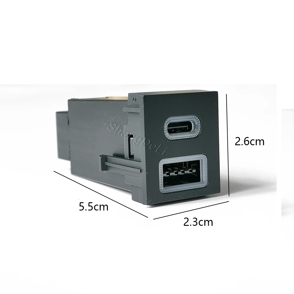 12V Car Dual USB PD Ports QC3.0 Cigarette Lighter Socket Quick Charger Adapter Use For Toyota RAV4 Wildlander Corolla