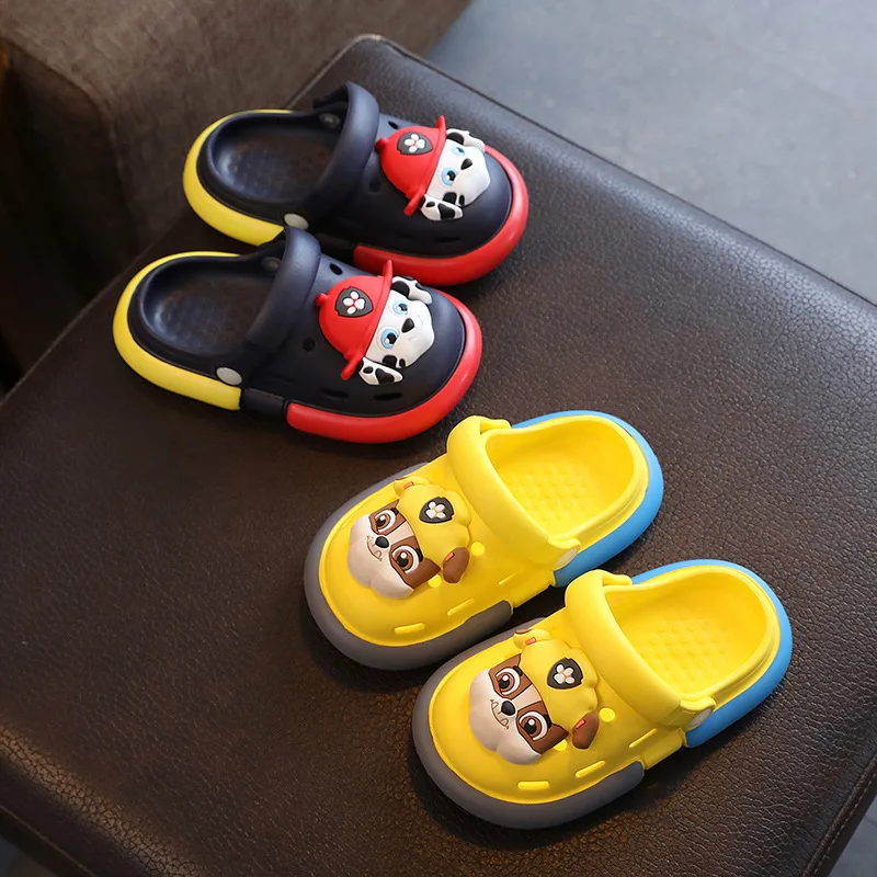 Paw Patrol Anime Cave Shoes Boys Slippers Summer Dogs Rubble Cartoon Girls Indoor Anti Slip Bathing Beach Outdoor Slippers Gifts