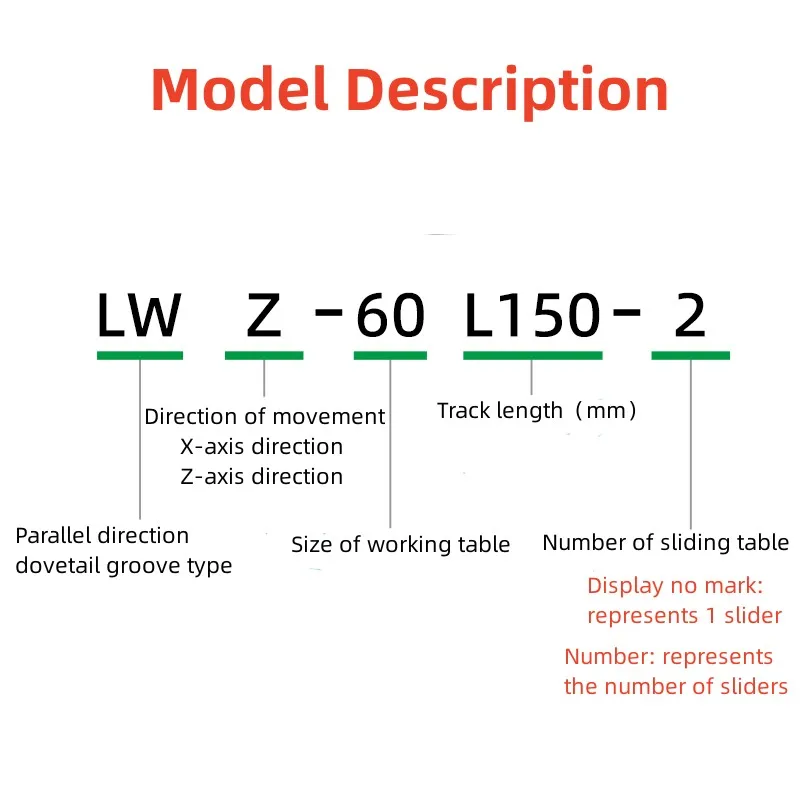 Z-axis displacement stage LWZ25  long stroke dovetail groove vertical lift type manual fine adjustment sliding table