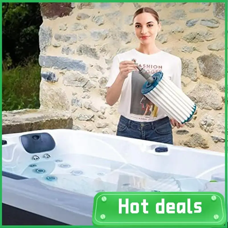 

AC62-Mineral Ionic Bar For Spa, Mineral Filter Bar For Hot Tub Pool, Grey Plastic+Metal Hot Tub Filter 3Piece