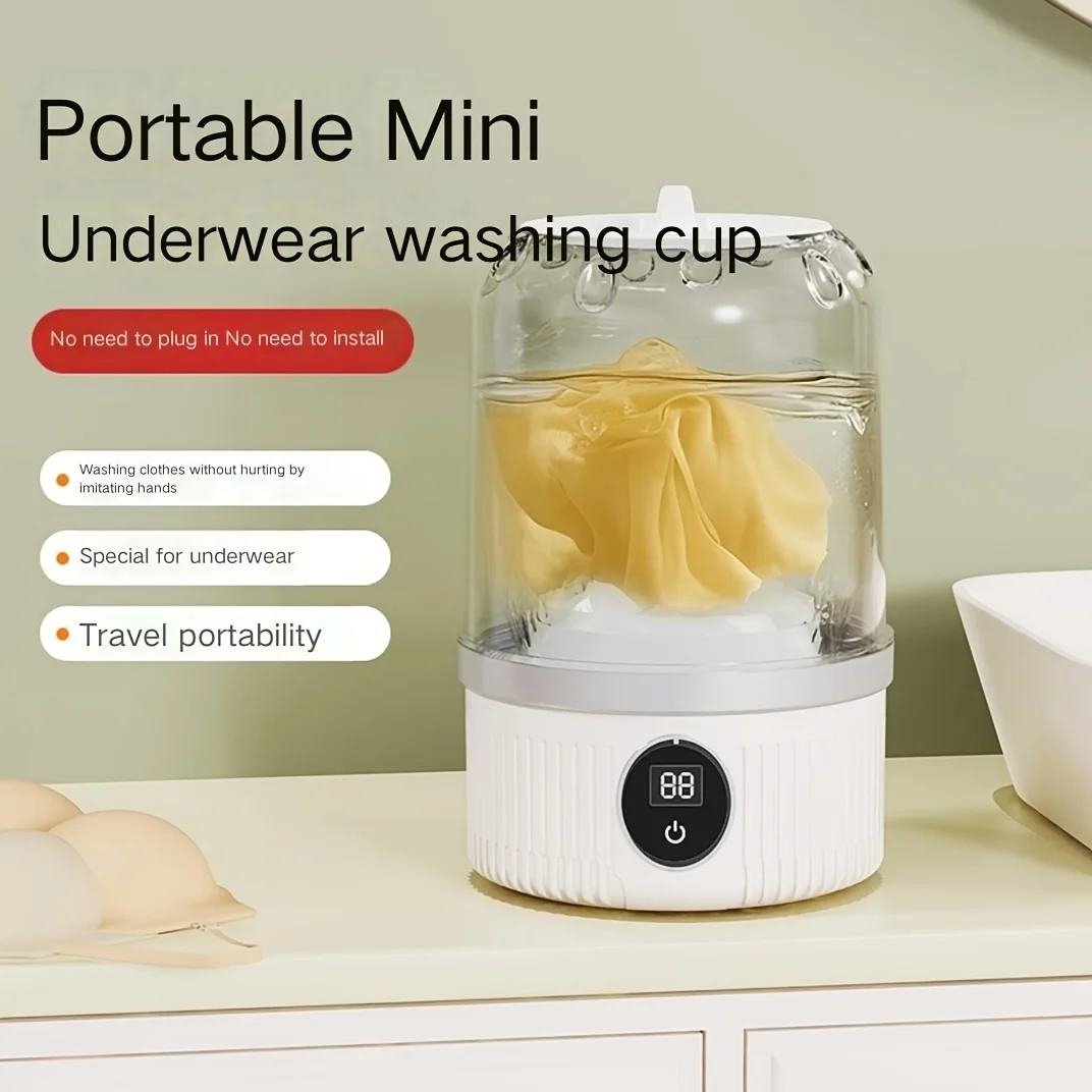 

Mini Household Electric Washing Cup Underwear Socks Small Wireless Charging Washing Machine Pet clothes washing machine