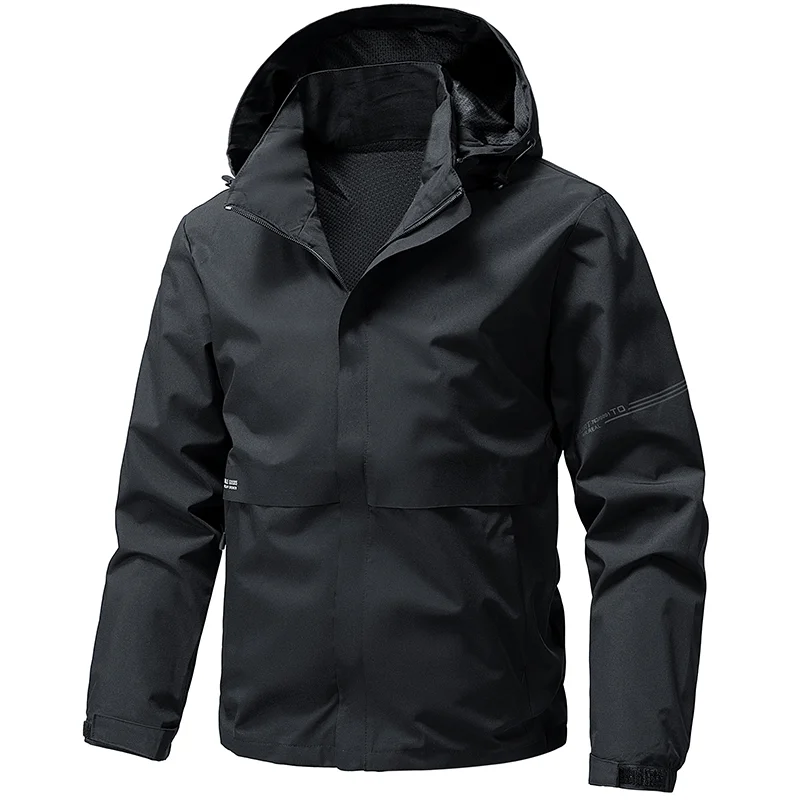 

Youth Outdoor Sports Hooded Jacket Men Casual Trendy Windbreaker