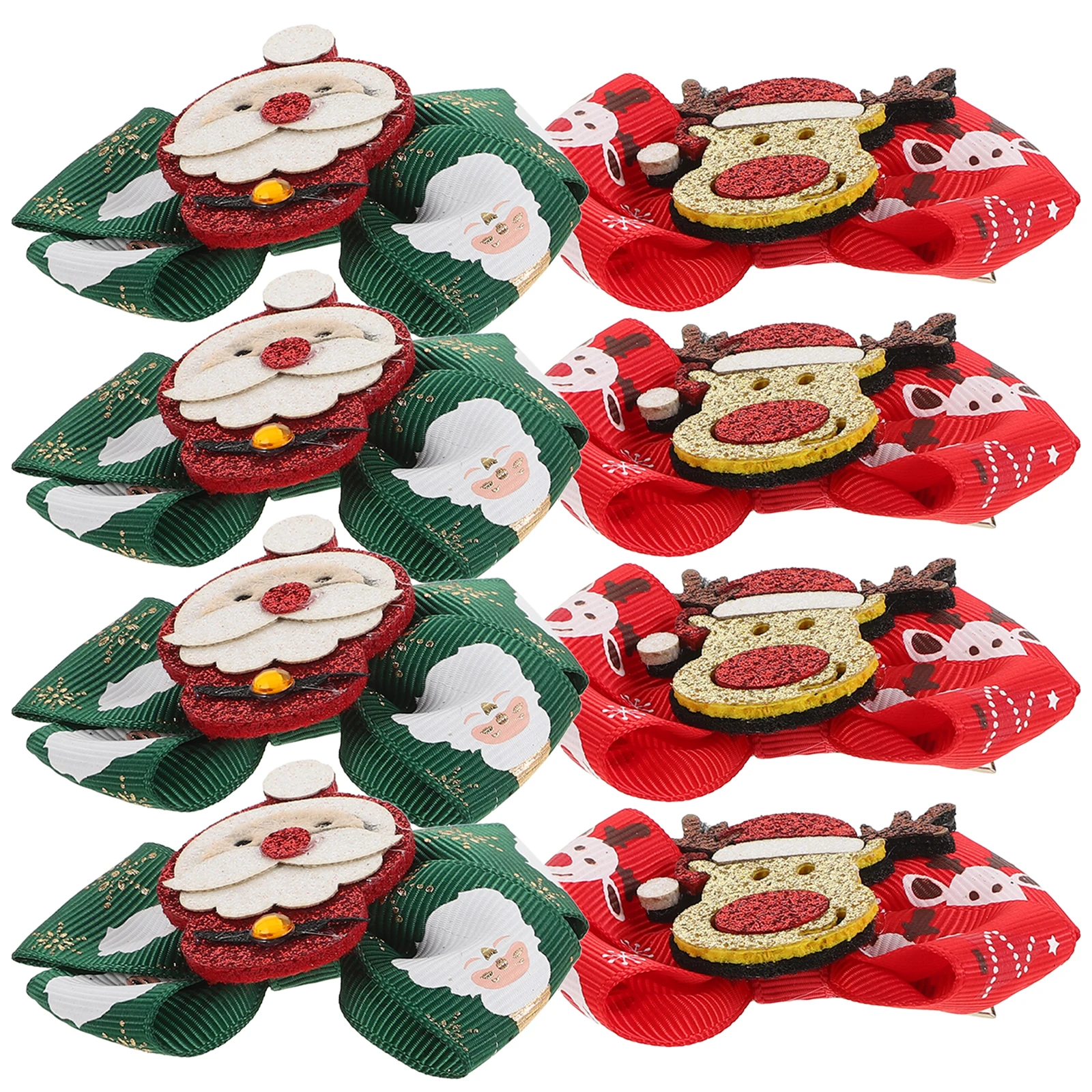 

8 Pcs 's Hairpin Christmas Bows for Girls Accessories Adult Outdoor