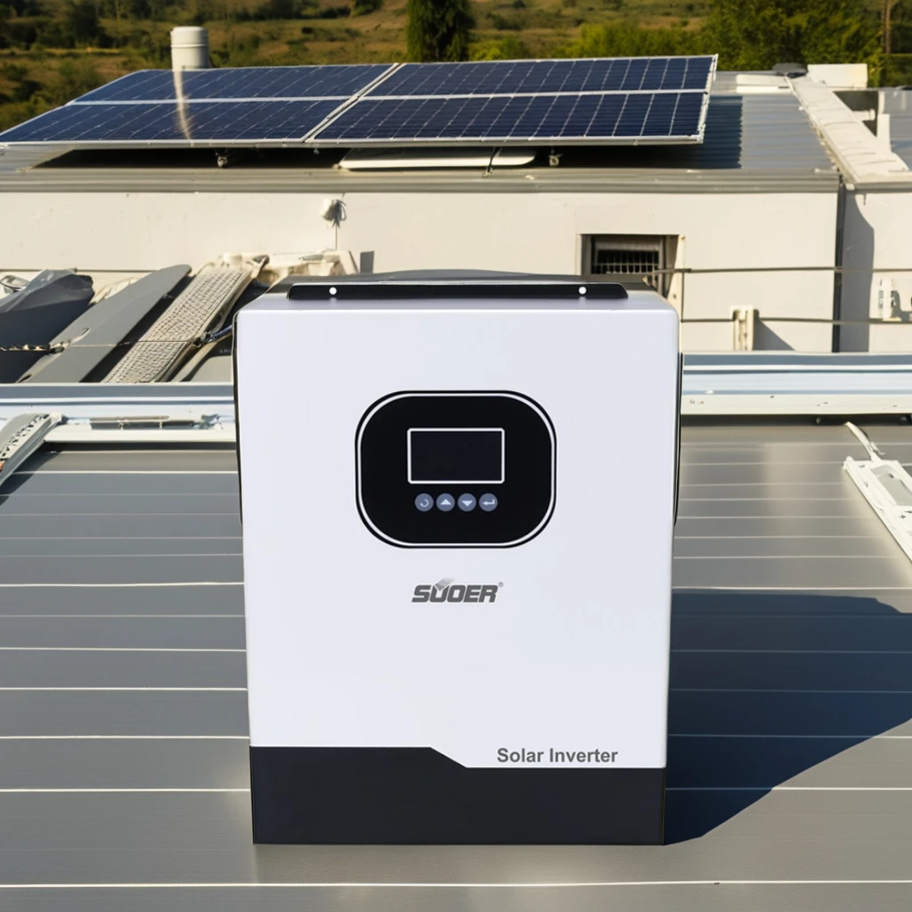 

New 4.2kw Solar Inverter 24V 48V Hybrid Off-Grid Pure Sine Wave Inverter With MPPT Controller AC Output For Solar System