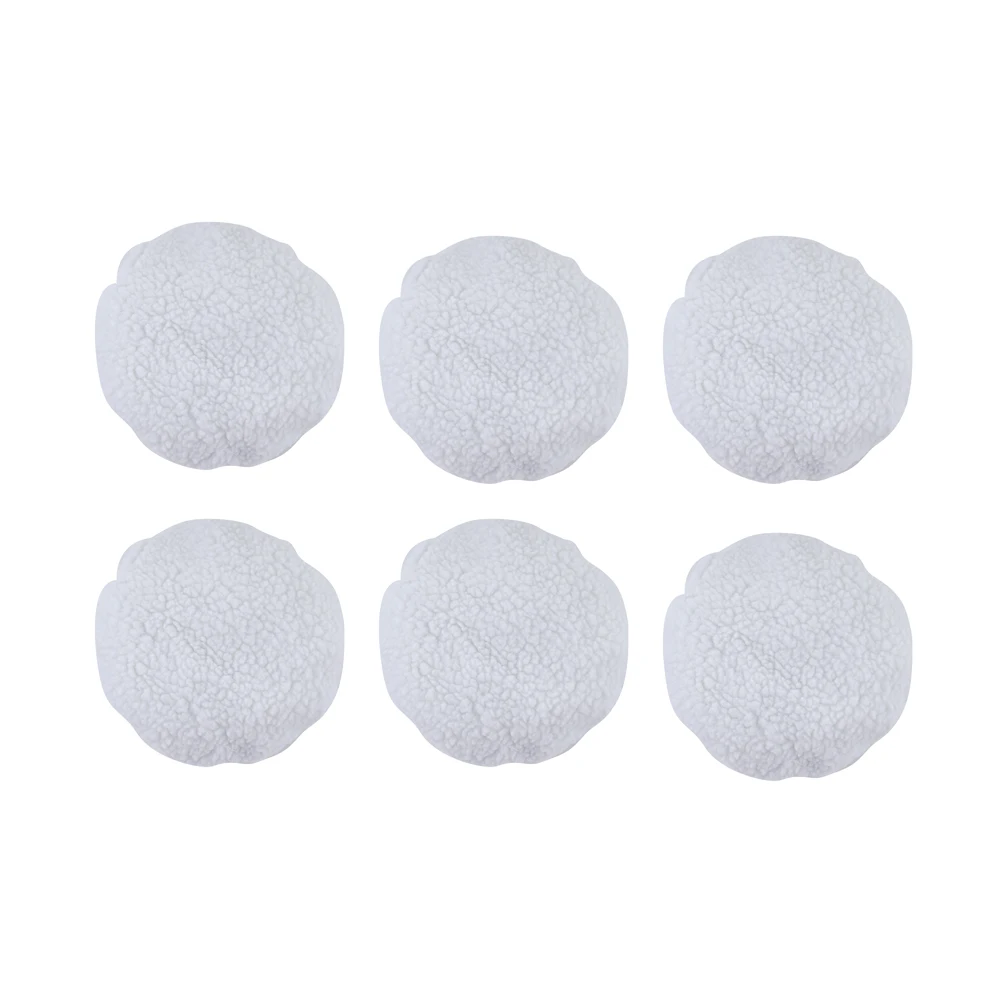 6 Piece Polishing Bonnet Buffer Set Made from Imitation Lamb Cashmere for 240mm Electric Polishers and Detailing Equipment