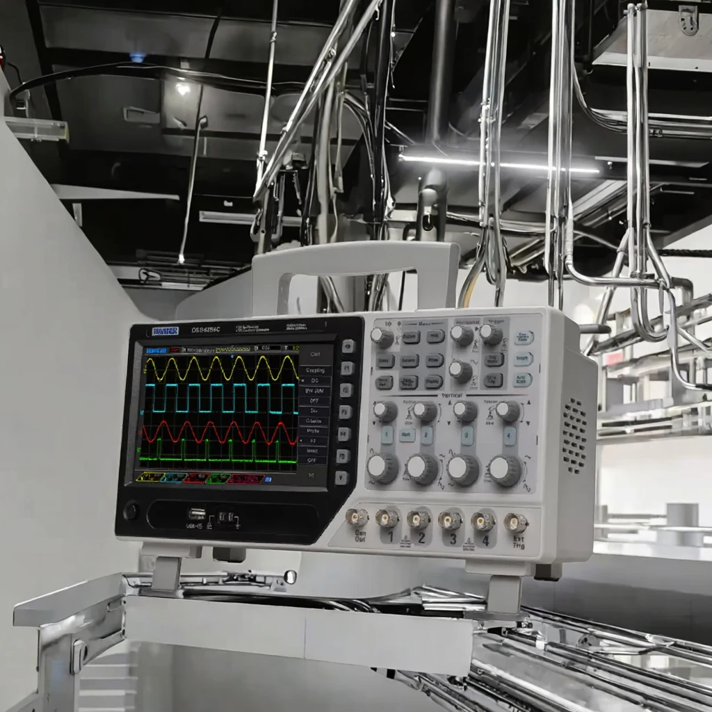 DSO4104C ออสซิลโลสโคปดิจิตอลแบ - Digital Storage Oscilloscope 4 Channel 100Mhz บทวิจารณ์และราคา