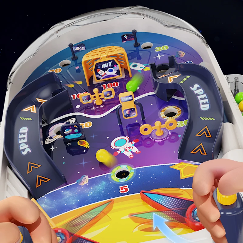 Kids Space Table Games Pinball Shooting Machine Indoor Children\'s Education Puzzle Toys for Boys Girls Children\'s Day Gifts