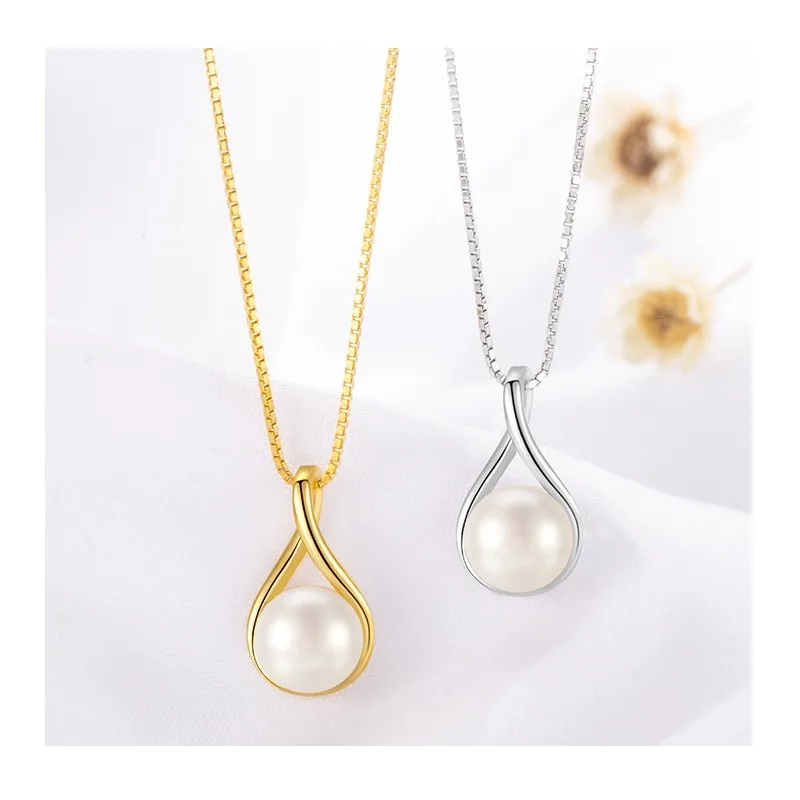 

Pearl Necklace Natural Real Pearl Necklace Light Luxury Niche Pearl Pendant Necklace Necklace Empty Holder