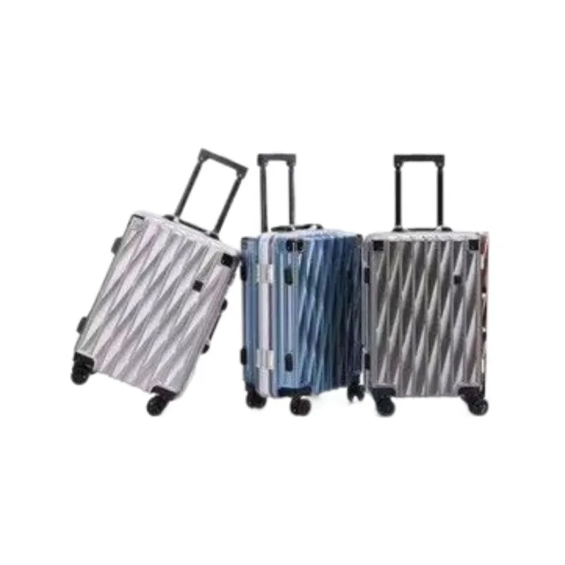 Walizka podróżna na kółkach z aluminiową ramą 20 cali 24 cale, lekka walizka trolley z zamkiem szyfrowym dla studentów, mężczyzn i kobiet.