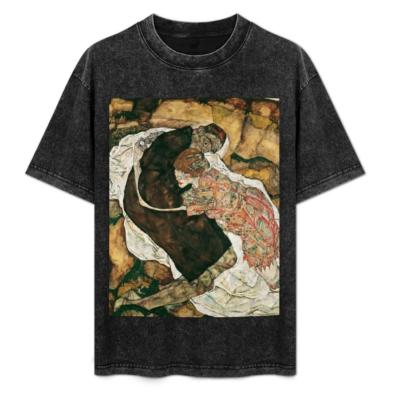 

egon Schiele - death and the maiden T-Shirt summer shirt Funny t-shirts affliction shirts luxury clothes men
