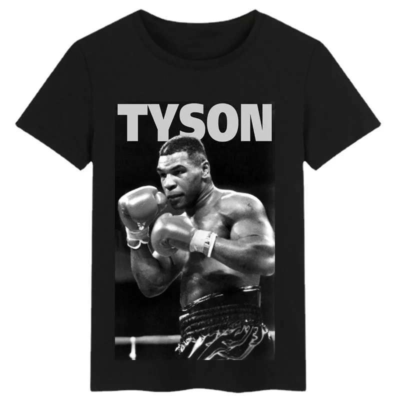 Boxing Champion Custom Boxing Short Sleeve Men\'s and Women\'s T-shirt Short Sleeve, Tyson Printed T-shirt Size S-3xl