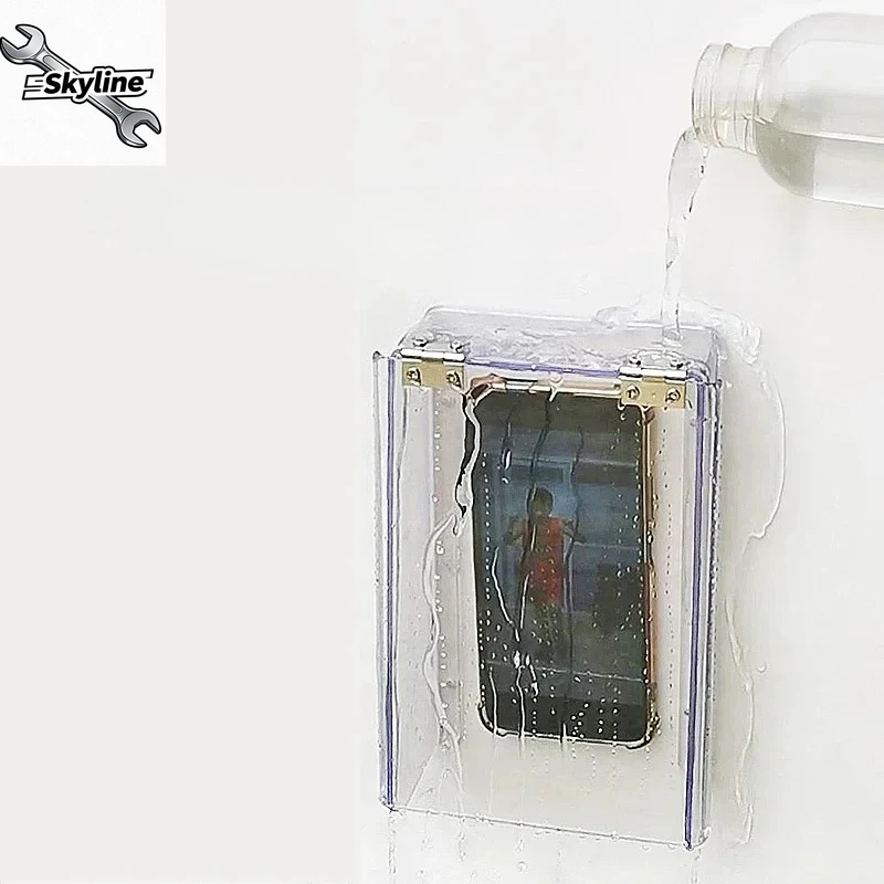 Smart door lock waterproof cover fingerprint lock outdoor flip cover rainproof  transparent plastic cover