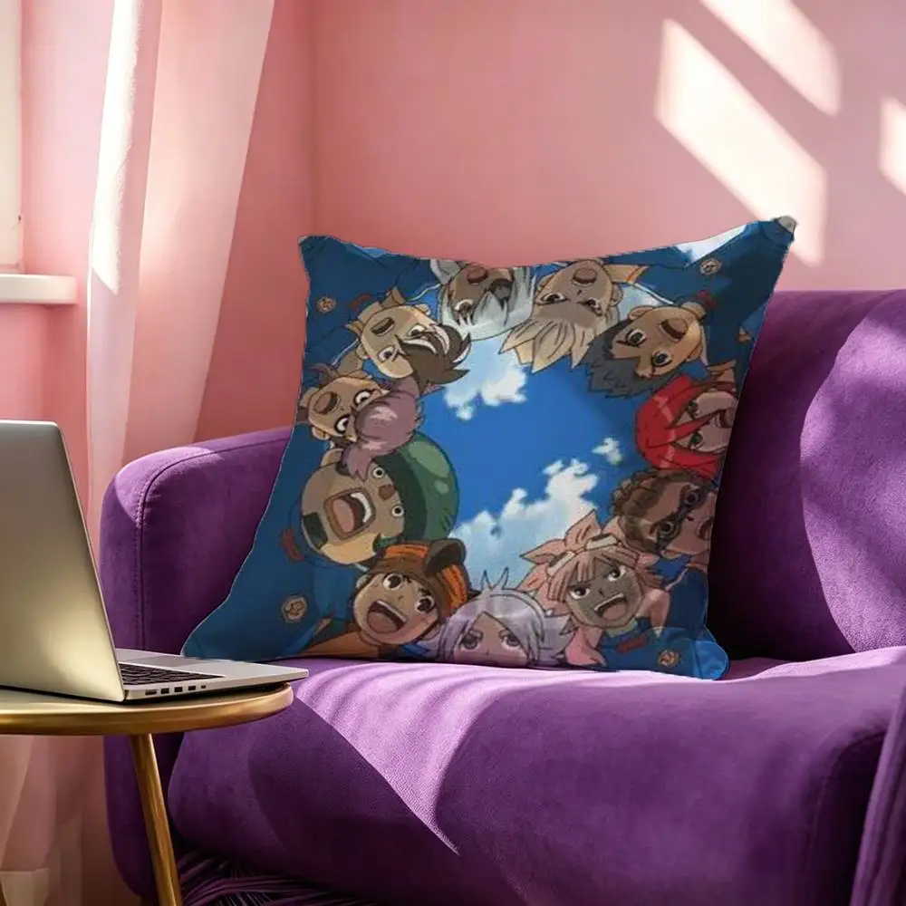 Animation I-Inazuma E-Eleven Pillow Case Square Double-Sided Sofa Cushion Cover Bedroom Bedside Pillow