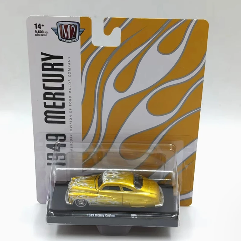 

M2 масштаб 1:64, 1949 г., Mercury, имитация сплава, модель автомобиля, статическая коллекция, украшенные, праздничные подарки, игрушки, сувенирный подарок