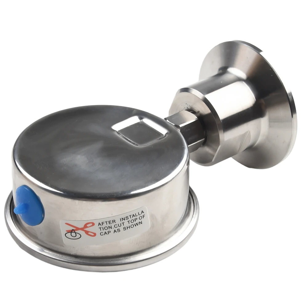 Diaphragm Pressure Gauge YTP60 with Tri Clamp Connection 50 5mm OD Suitable for Sanitary Applications Up to 0 6MPa