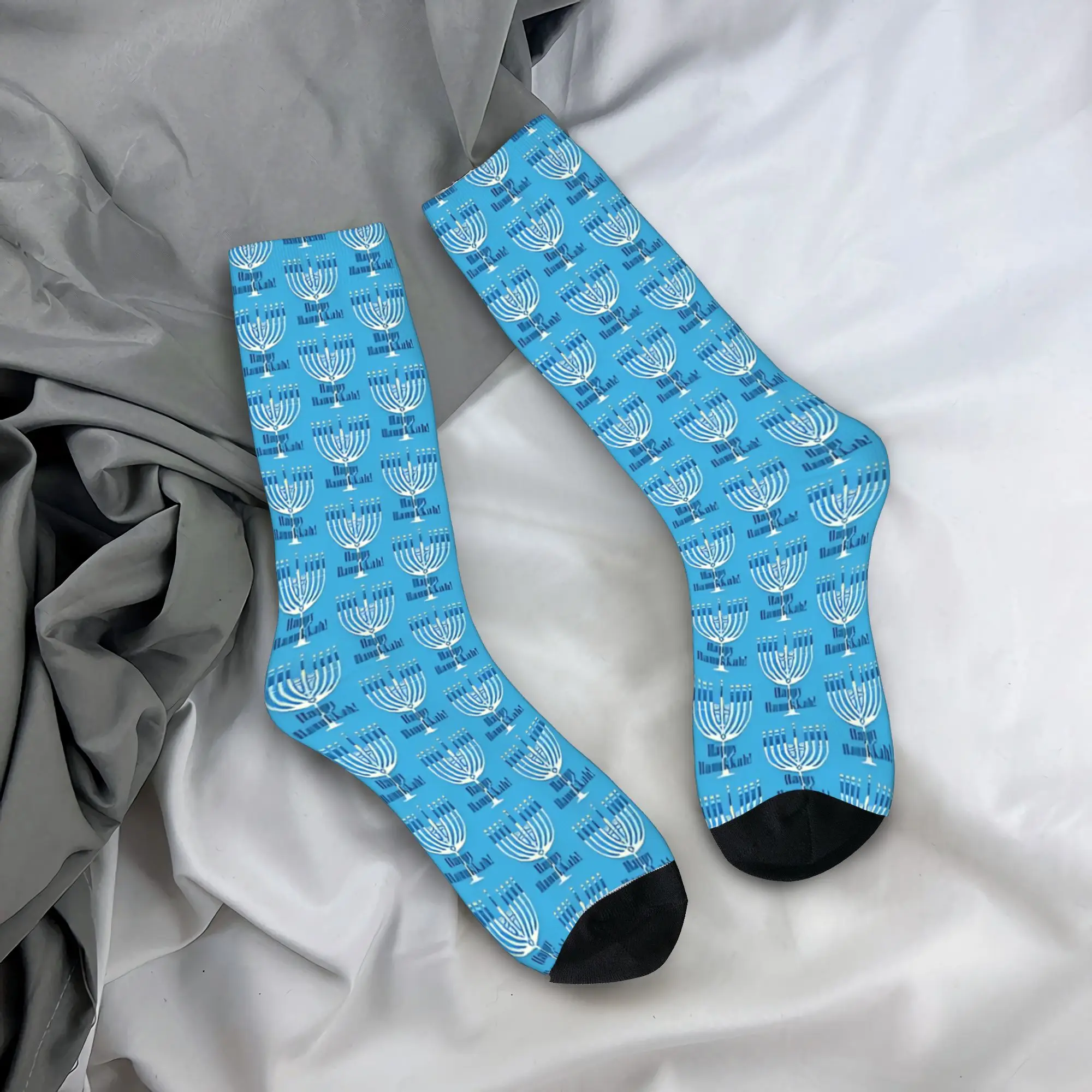 

Hanukkah Stockings Men's Socks Warm Soft Elegant Socks Autumn Outdoor Sports Anti Bacterial Custom Socks Birthday Gift