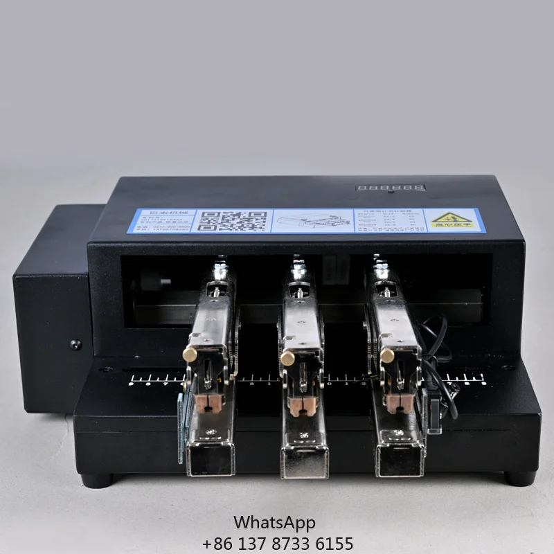 Single/Dual/Triple/Quad Heads 200 Times/Min For Paper Cardboard Binding 1-2.5mm Thickness Electric 10# Wire Binding Machine