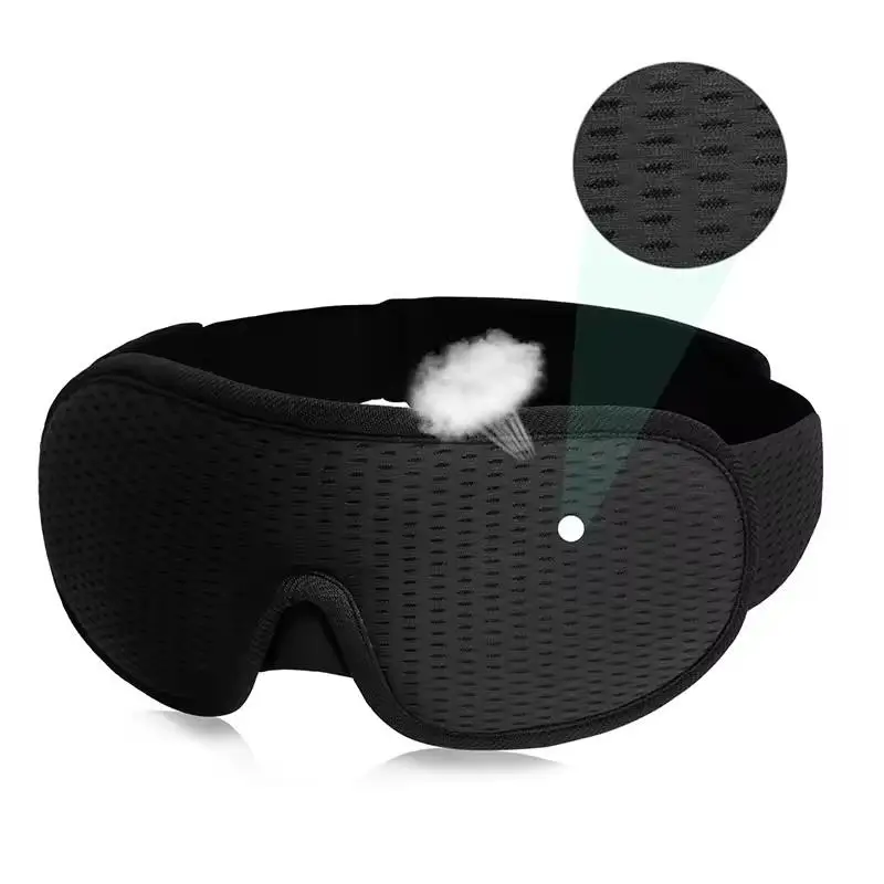 Máscara para os olhos blackout para dormir, máscara para os olhos para assistência ao sono, máscara para os olhos 3D para dormir em viagens, blackout respirável, máscara para os olhos para viagem