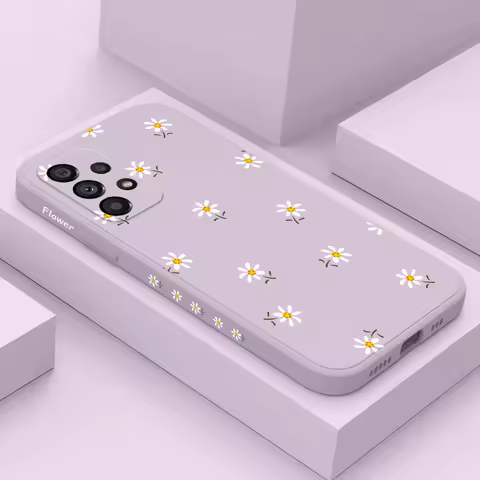 Daisies Tatters Case For Samsung Galaxy A73 A53 A33 A23 A13 A03 A72 A52 A52S A32 A22 A12 A02 A02S A71 A51 A31 A21S 4G 5G Cover