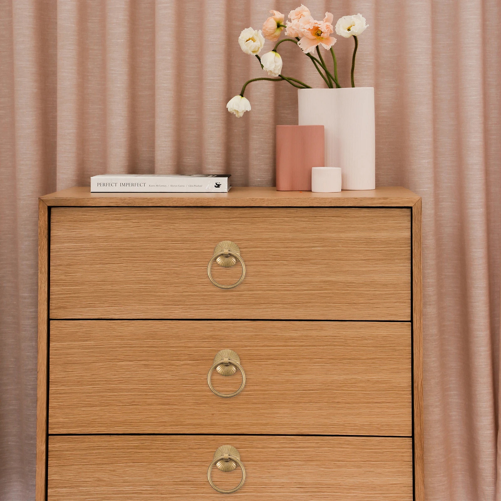 

10 шт. круглые H les с одним отверстием в стиле ретро, дверные ручки шкафа, ручки для ящика, фурнитура для кухонного шкафа