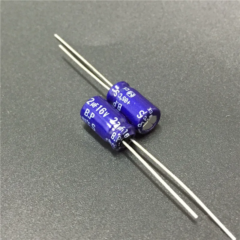 50pcs 22uF 16V S-BP Series 6.3x11mm 16V22uF Bipolar Audio Capacitor