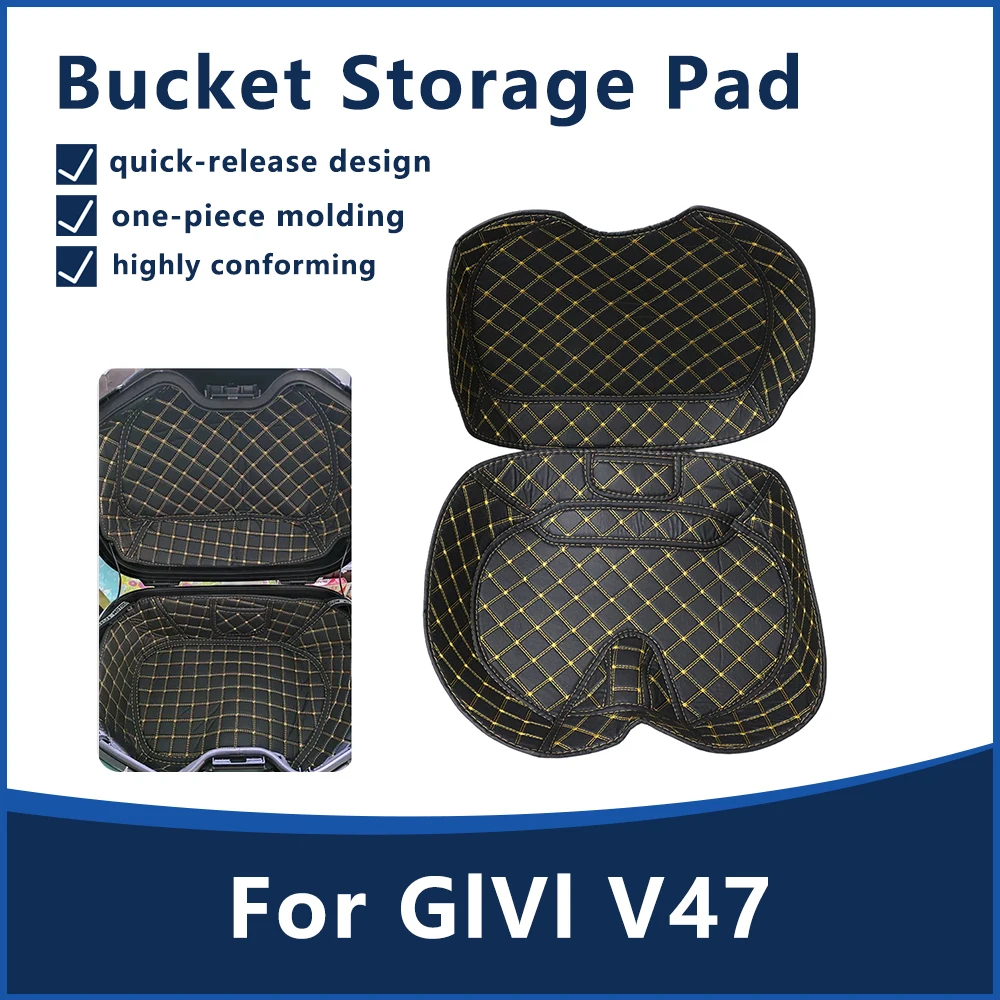 

For GlVl V47 Motorcycle Rear Trunk Case Liner Rear Tail Seat Case Pad Luggage Pad Anti-Scratch Box Liner Protector Accessories