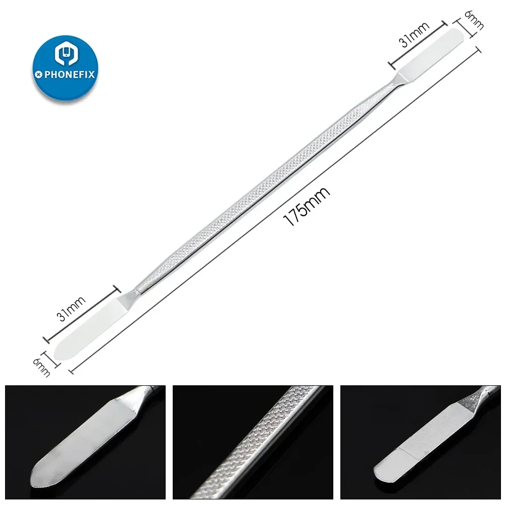 3-delig Roestvrijstalen Duurzame Metalen Pry Spudger Handleiding Koevoet Voor Telefoon Lcd-Scherm Demonteren Opening Reparatie Handgereedschap Set