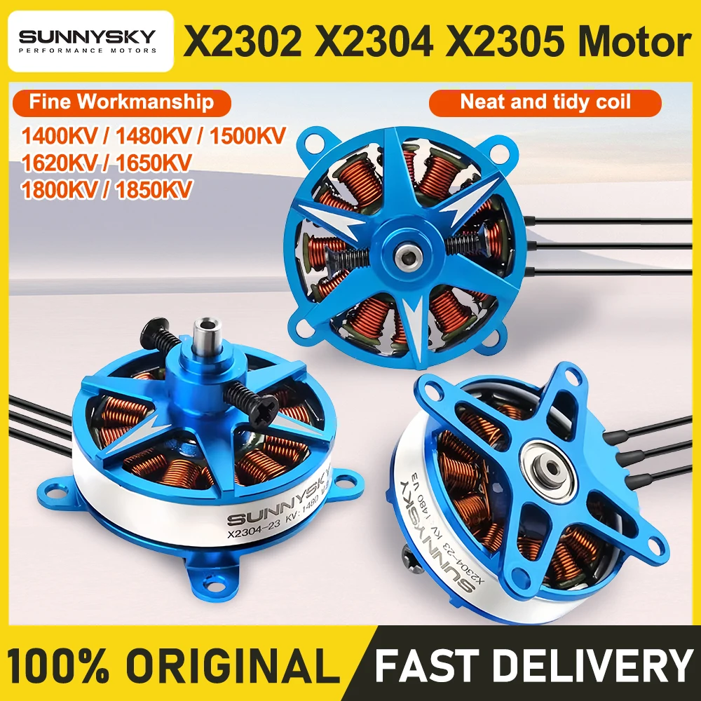 Sunnysky X2302 X2304 X2305 1500KV 1620KV 1650KV 1800KV F3P Indoor Power  Motor for RC models