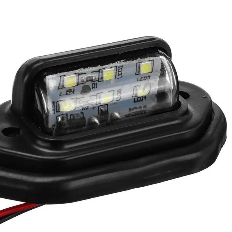 31BC License Plate Lamp with Six LED Design and Listed 12V/24V Detail for Automotive