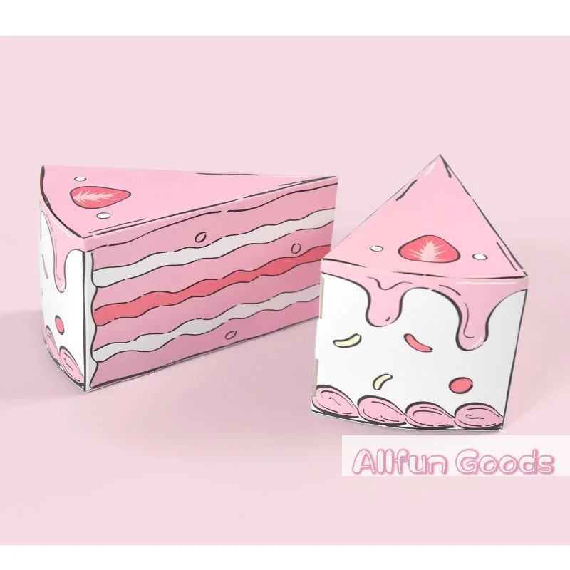10Pcs Triangular Cake Shaped Gift Boxes for Parties