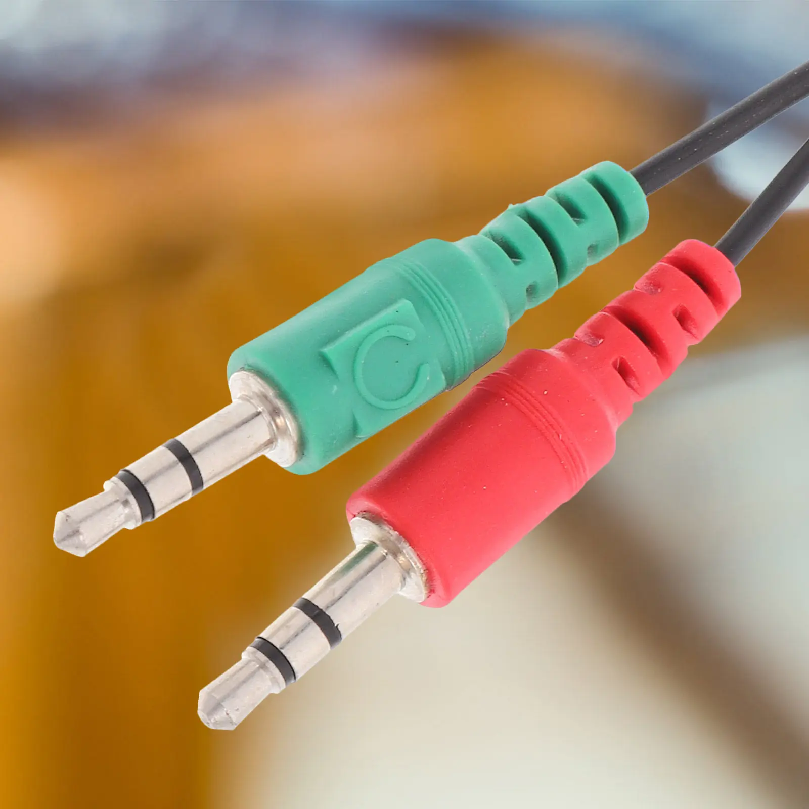 Mic Headphone Splitter 3.5mm Audio Cable Adapter Supports Dual Output for Phones Pcs Tablets Music Sharing Communication Stable