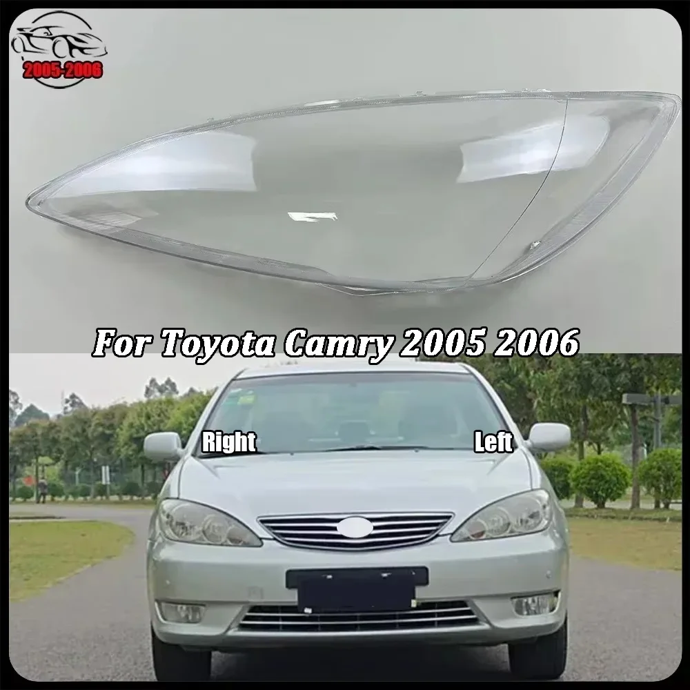 For Toyota 2005 2006 Camry Car Front Headlight Lens Cover Clear Car Headlamp Glass Transparent Headlight Mask Lamp Auto Tools - view 2