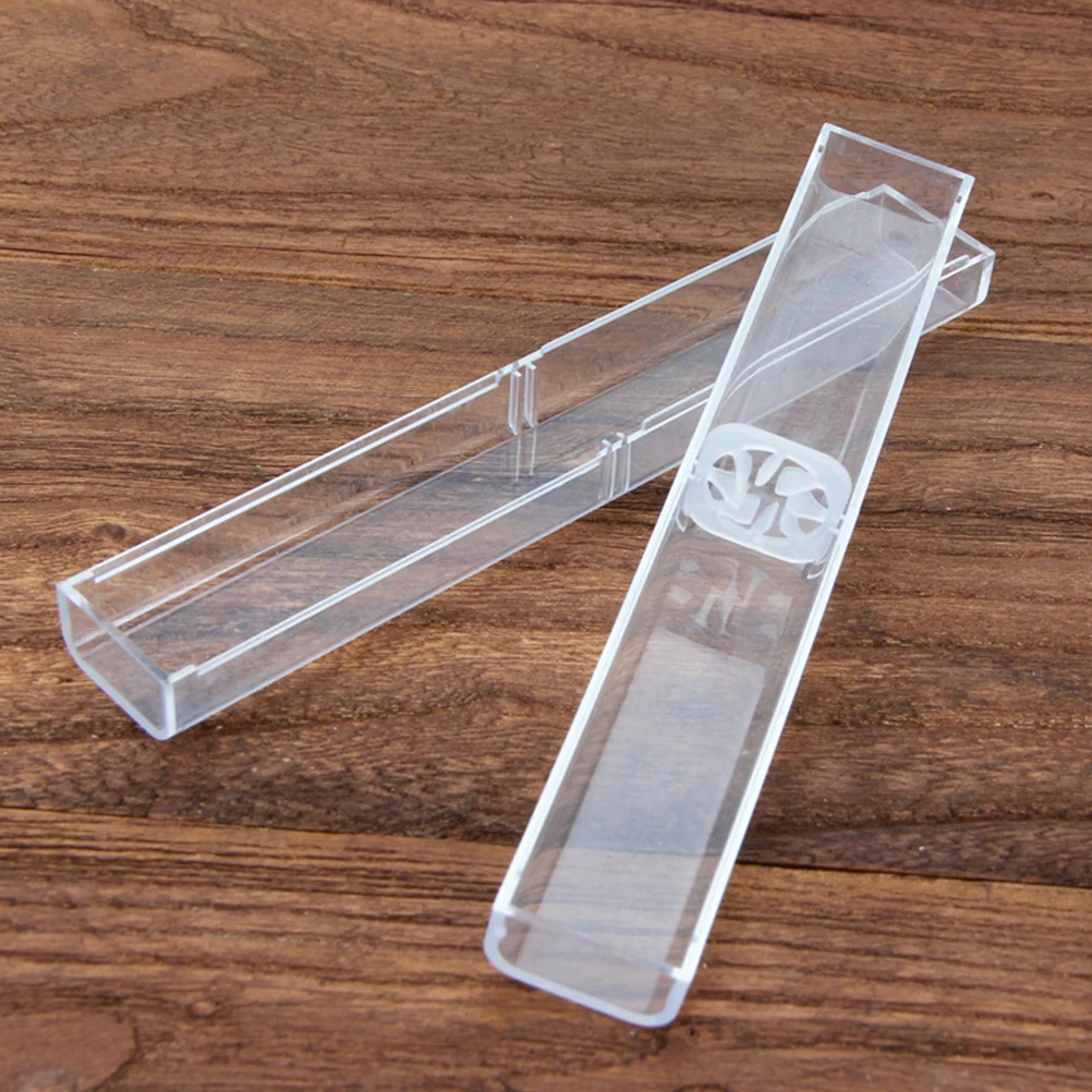 

20Pcs Pen Storage Case PVC Clear Box Organizer for Fountain Ballpoint Pens Gift Display Pen Case Small Transparent Packaging Box