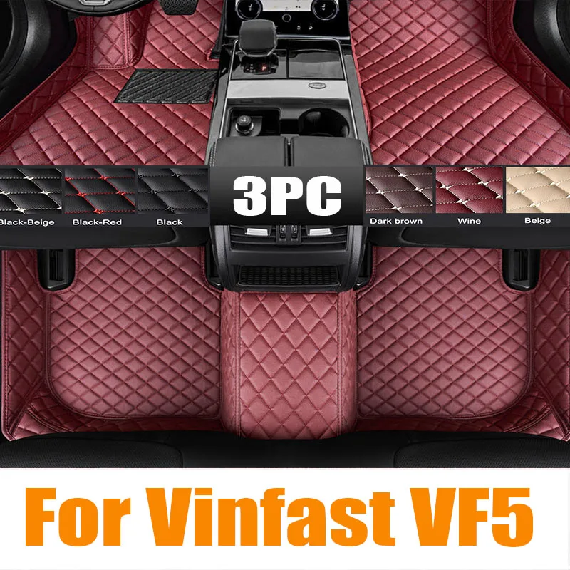 Custom TPE Car Floor Mats For Vinfast VF5 2022 2023 Accessories Interior Carpets Car Mats