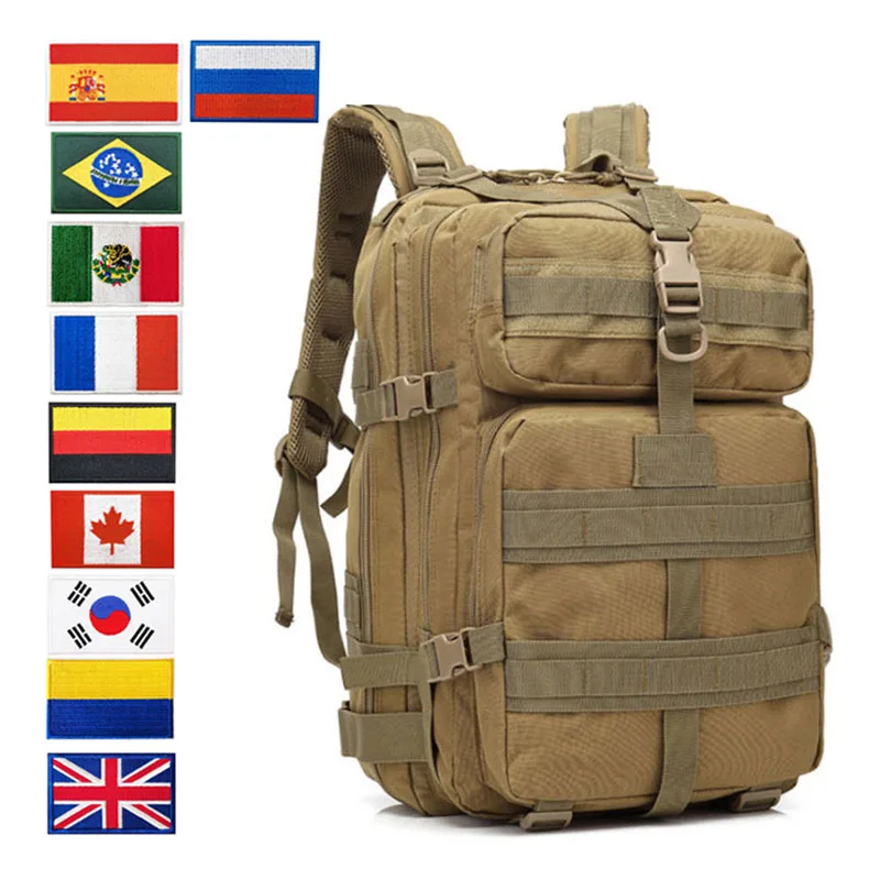 

New Tactical Attack 3P Camouflage Backpack Multifunctional Tactical Rucksack Large Capacity 45L Outdoor Travel Bag Camping Backp