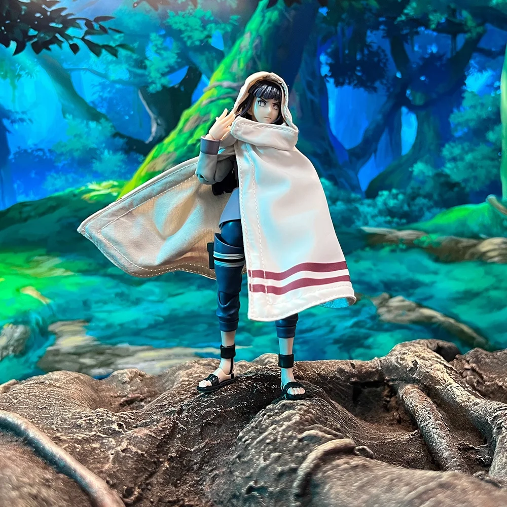 

1/12 Custom Wired Robe Cloak Cape Coat Kimono For 6" SHF Hyūga Hinata Ninja Female Body (No Figure)