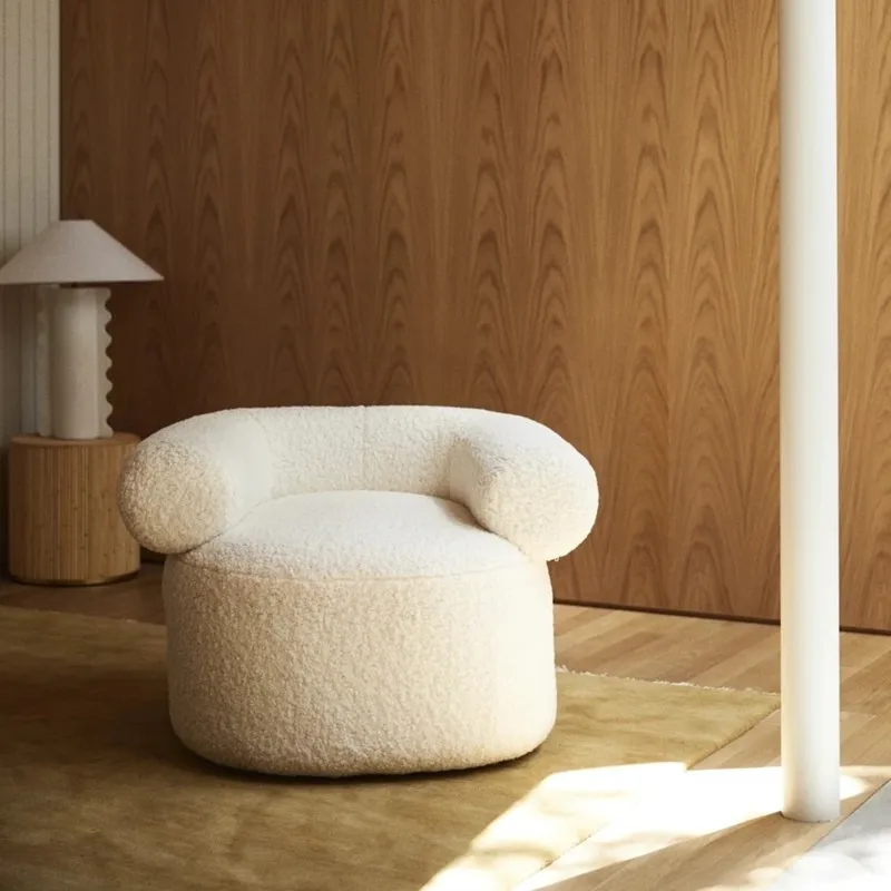 ☆の Luxury Living Room Lazy Lounge Sofa Chair Single Seat Sofa Armchair Hotel Comfortable Lounge Chair