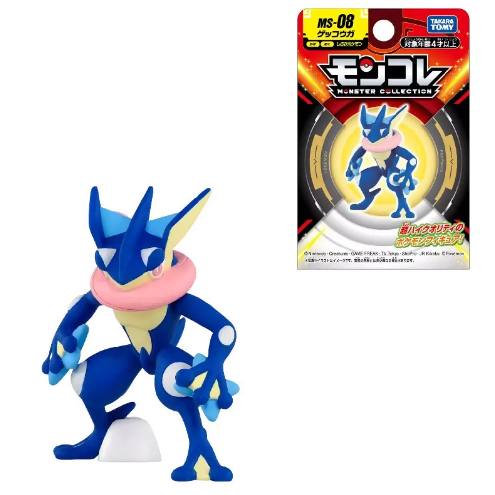 TAKARA TOMY-Genuíno Pokémon MS Série Ornamentos, Inteleon Meowscarada Garchomp Psyduck Piplup Sprigatito Fuecoco Modelos Tinkaton