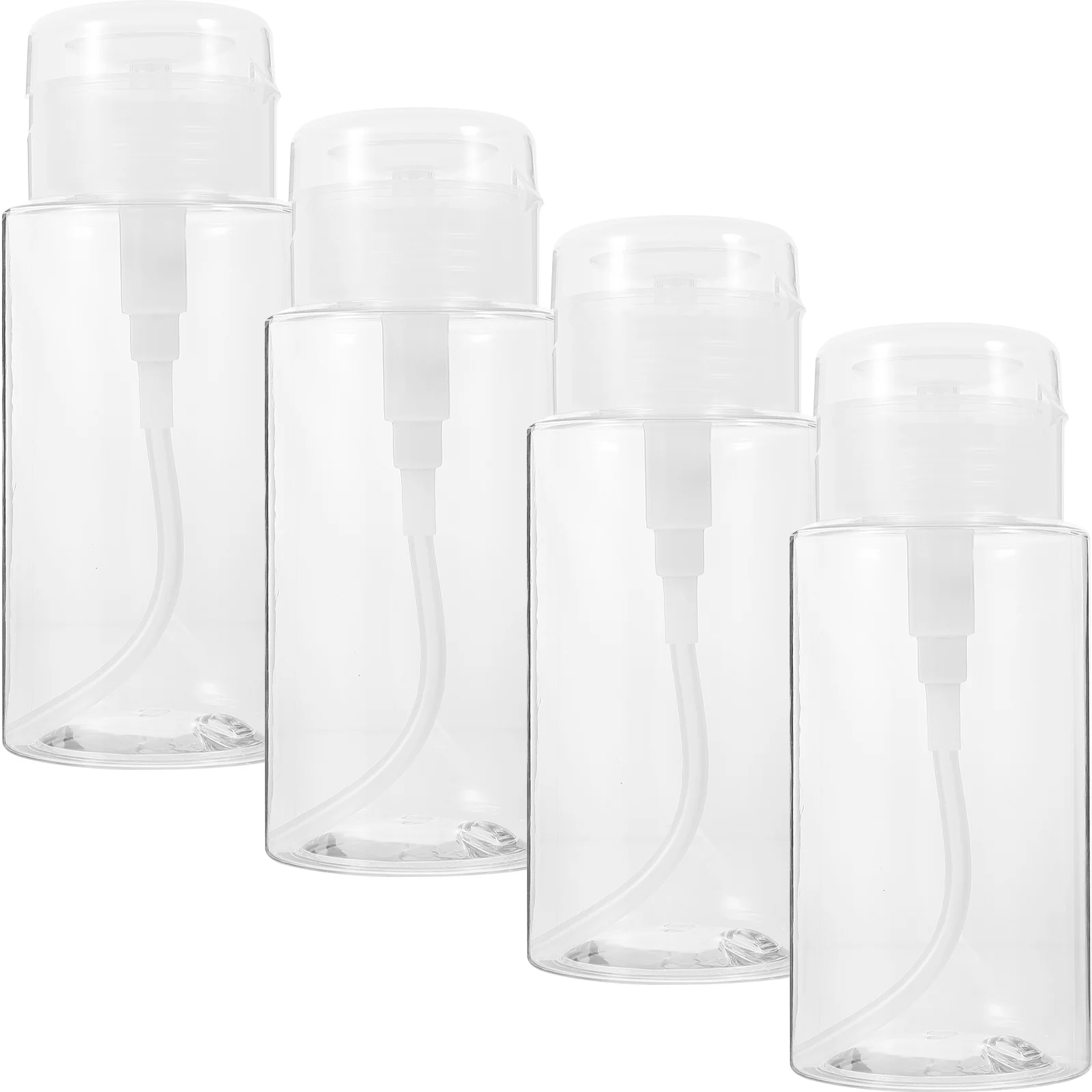 4 قطع من مزيل طلاء الأظافر، زجاجات فارغة، موزع مضخة الضغط لإزالة المكياج، حاوية تخزين السائل أثناء السفر #6