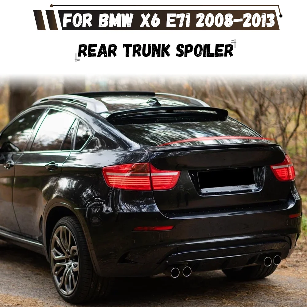 Für BMW X6 E71 2008 2009 2010 2011 2012 2013 Heckklappen-Spoiler Dachspoiler Heckspoiler Karosserie-Tuning-Kit